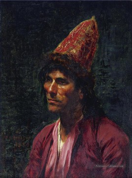 portrait Tableau Peinture - PORTRAIT D’UN HOMME Frederick Arthur Bridgman Arabe
